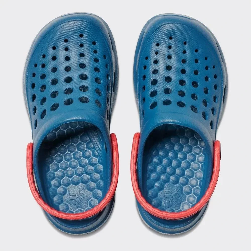 Baby Boy Harper Sandals by Joybees Navy Blue Red Size 6-7 New With Tags